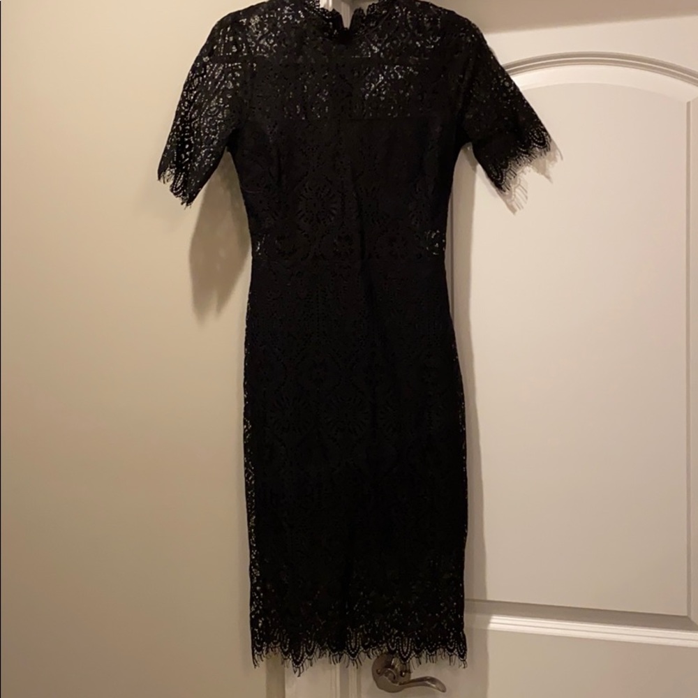 Black lace dress